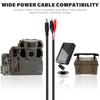 KSK 98-inch (4.0x1.7mm) Chew Proof Trail Camera Power Cord,with Alligator