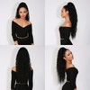 GLAM21USA 28 Inch Ponytail Extension Crimp wave Long Drawstring Ponytail