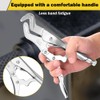 Aswalling Vice Grips Pliers Set, Curved Jaw Locking Pliers, Adjustable
