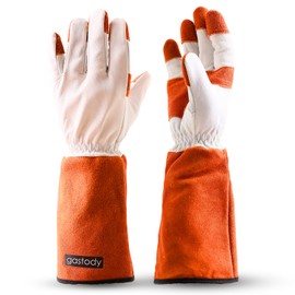 Gardening Gloves for Women and Men – Multipurpose Thorn Proof Gardening Gloves with Keystone Thumb, Reinforced Fingertips – Genuine Cowhide Leather Gardening Gloves – Double Palm Patches XL