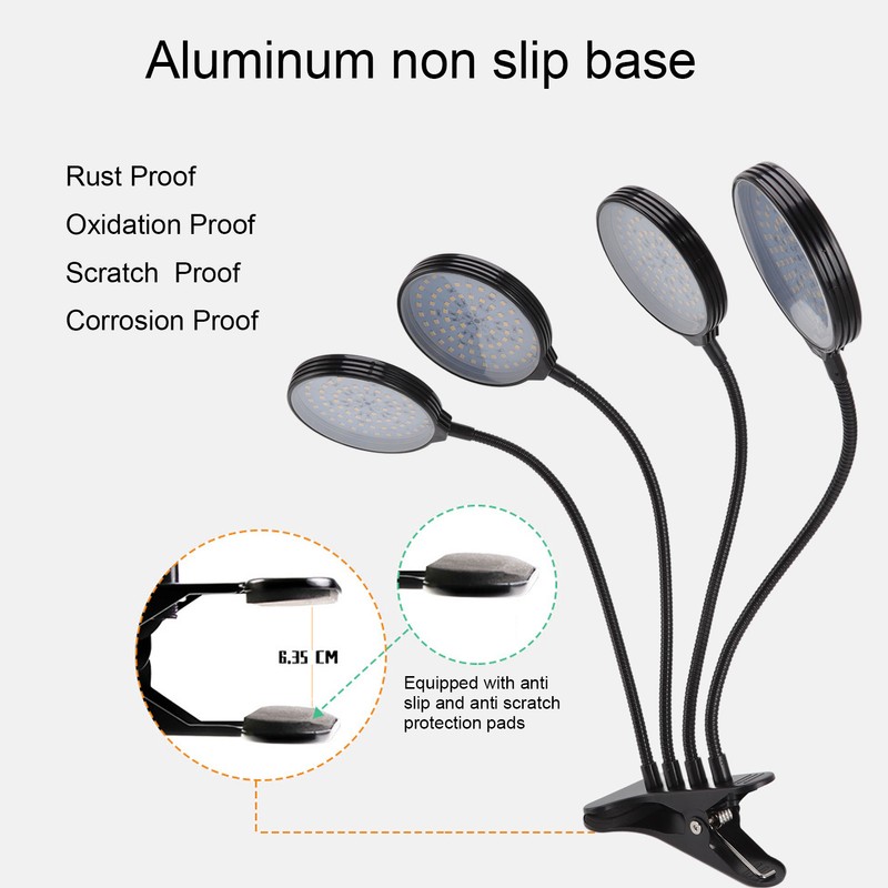 60W 4 Head LED Plant Growing Lights USB Power Supply