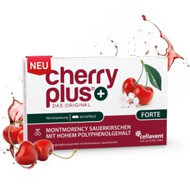 Cherry Plus-Das Original Montmorency tart cherry juice + tart cherry extract in one capsule | Highly concentrated (75:1) | 200 cherries/day | with zinc for the immune system | produced & laboratory tested in Germany