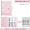 AASLOB 100 Envelopes Money Saving Challenge, 100 Envelope Challenge Binder,
