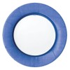 Caspari Linen Border Paper Dinner Plates in Blue II -