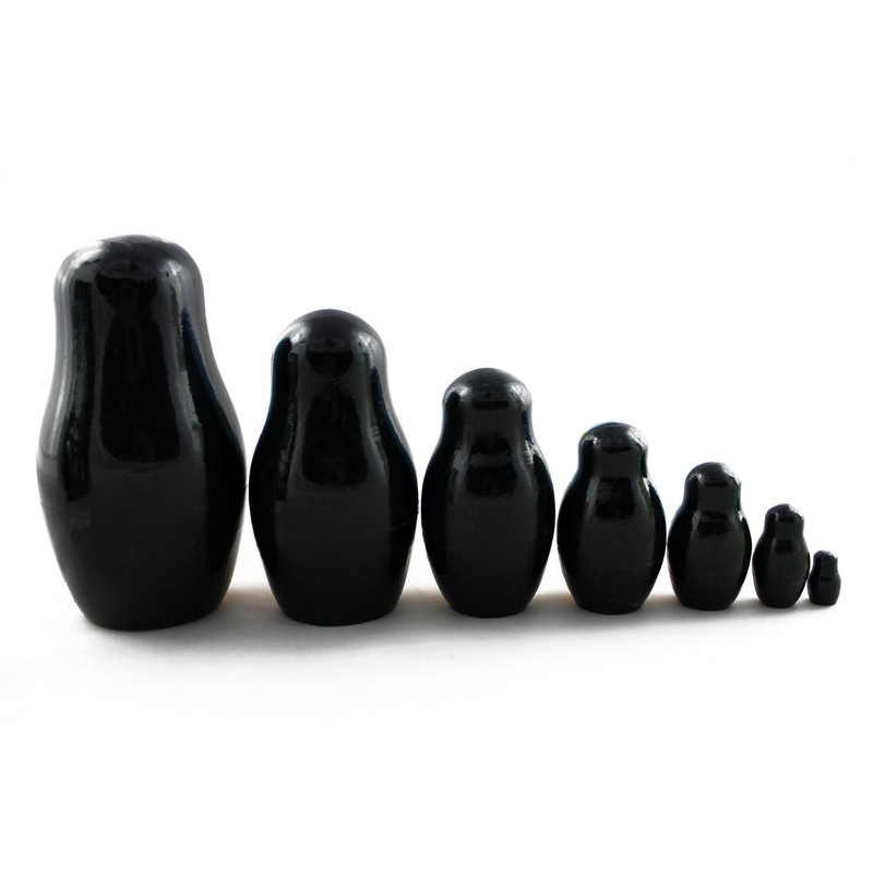 Matryoshka Babushka Russian Nesting Wooden Stacking Doll Giraffes in Africa