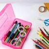 AIMALL Basic Transparent Plastic Pencil Case | Multifunctional Stationery Storage