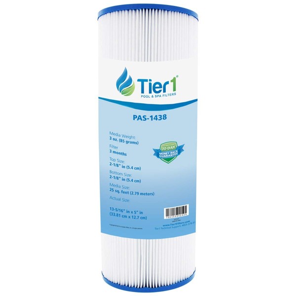 Tier1 Pool & Spa Filter Cartridge | Replacement for Dynamic 17-2327, Pleatco PRB25-IN, 817-2500, R173429, Unicel C-4326, and More | 30 sq ft Pleated Fabric Filter Media