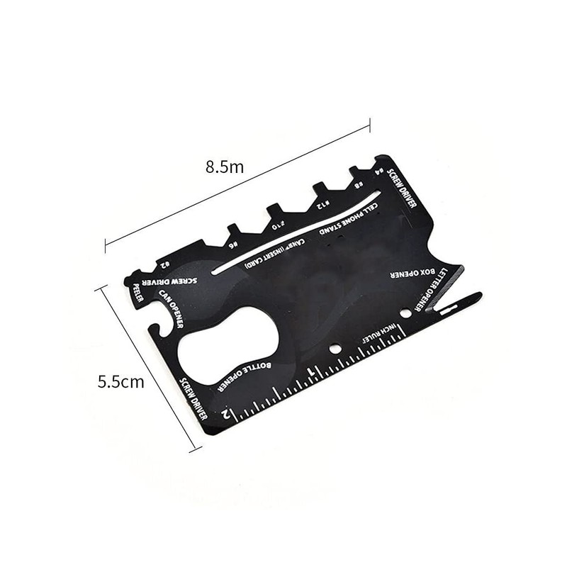 Multitool, 18 in 1 Wallet Tool, Stainless Steel Multitool Pocket,