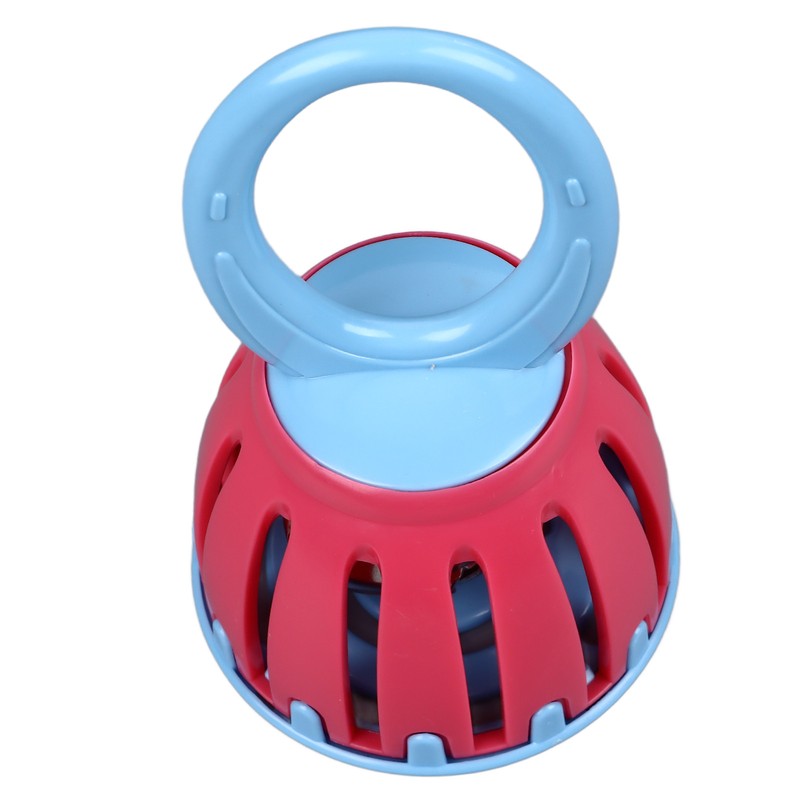 Handled Cage Bell Babies Rattle Orff Plastic Kids Music Percussion