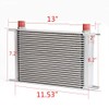 25 Row AN10-10AN Universal Aluminum Engine Transmis​sion Oil Cooler Kit