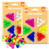 72Pcs Bike Spoke Beads | Multicoloured Bicycle Spokey Dokeys |