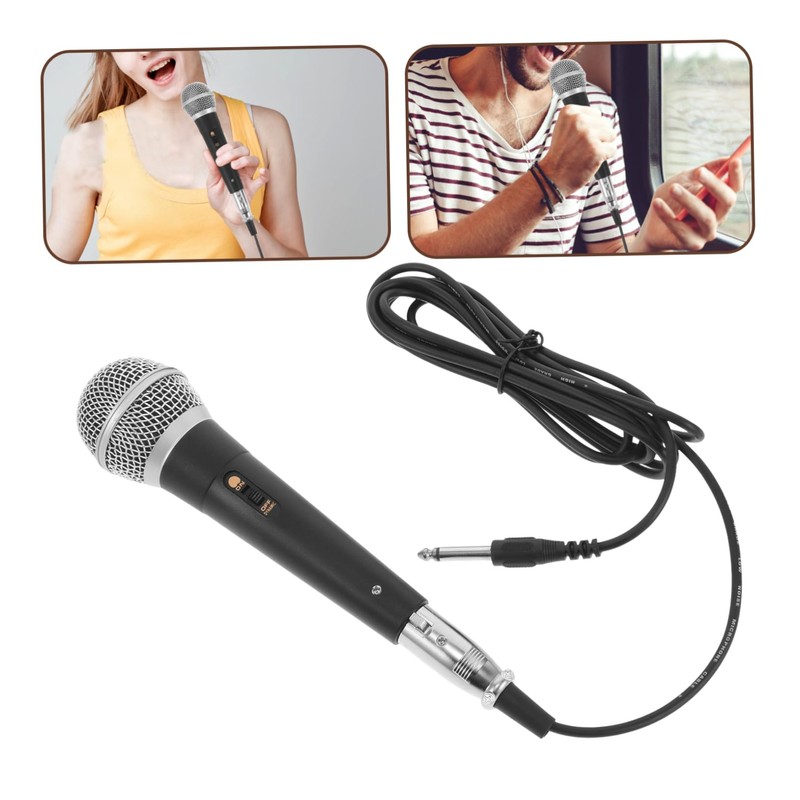 SUPVOX Handheld Wired Dynamic Microphone with Cable for Karaoke Public