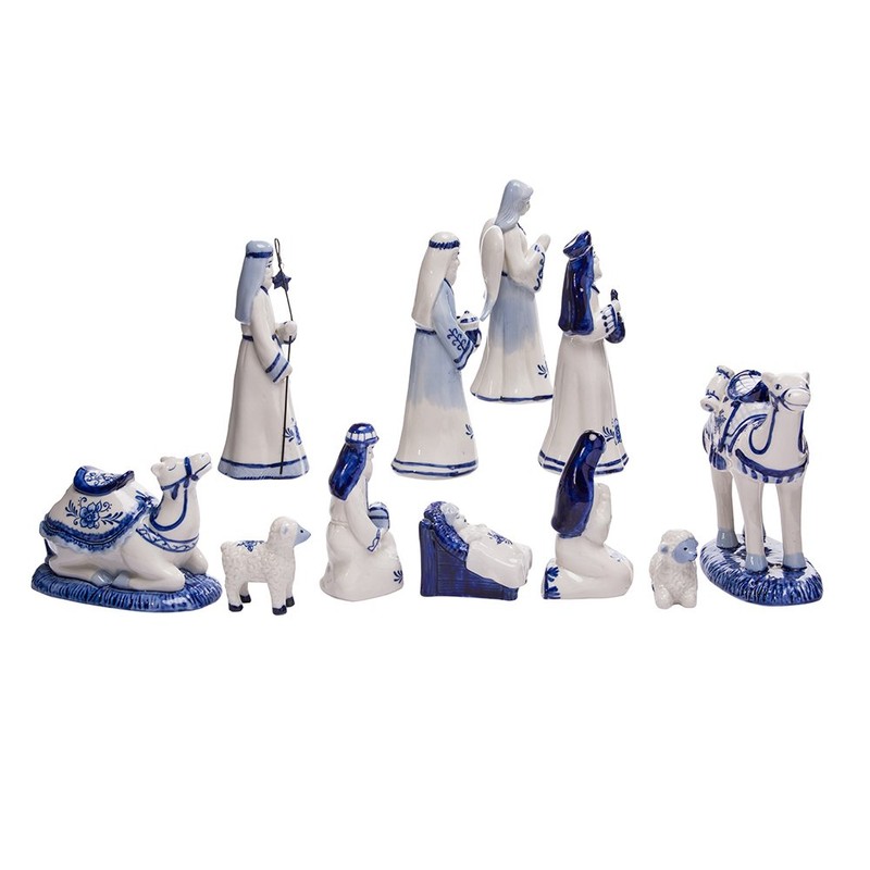 Kurt S. Adler Kurt Adler 1.97 6.7-Inch Porcelain Delft Blue