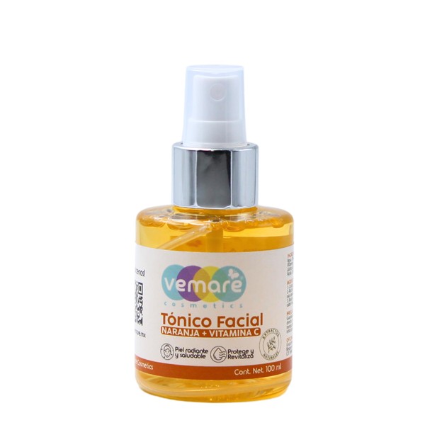 Vemare Cosmetics Tónico Facial De Naranja + Vitamina C Renueva