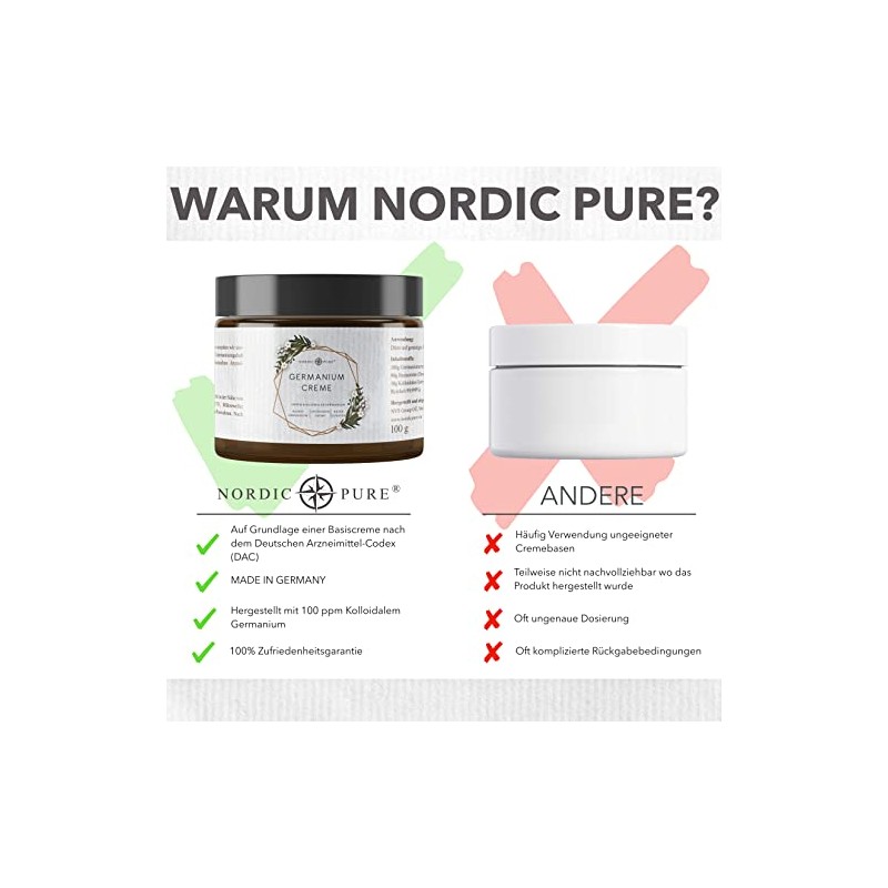 Colloidal Germanium Cream, 100 g, Natural Germanium Cream with 100