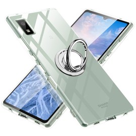 AQUOS wish Case, AQUOS wish2 Case, Clear with Ring, TPU SH-51C SHG06 Cover, Exclusive, Anti-Yellowing, Shockproof, Thin Case, Compatible with Car Holder, Strap Hole, Anti-Slip, Drop Prevention