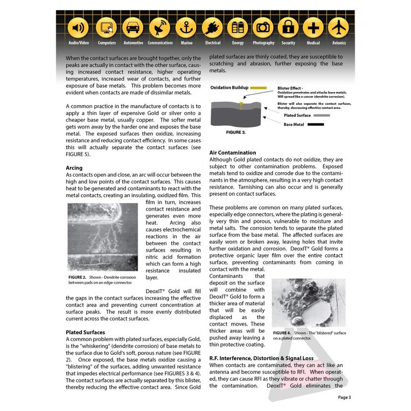 CAIG LABORATORIES DeoxIT Gold G5S-6 Spray, Enhancer/Conditioner/Protector for Gold and