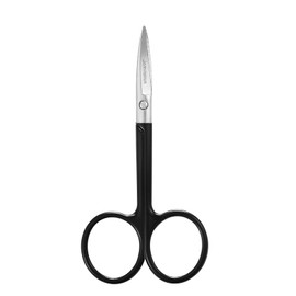 JARVISTAR Multifunctional Nail Scissors - 3.5 Inch Black Stainless Steel Scissors, Sharp and Durable, Suitable for Cutting Nails, Nail Edges, Eyebrows and Eyelashes