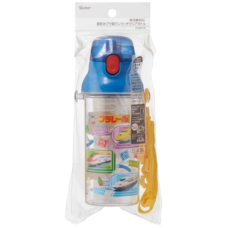 Skater (Skater) Thermos 480ml Plarail 24 Plastic Clear Bottle for