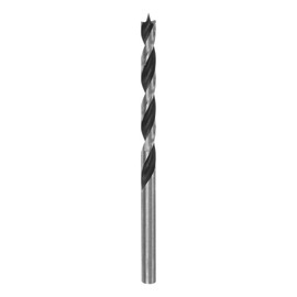 HARFINGTON Brad Point Drill Bits 4mm(10/64") Dia Straight Round Shank Drill Metric Brad Point 2" Drilling Depth Spiral Twist Drill Bits for Carpenter Woodworking Plastic Rubber