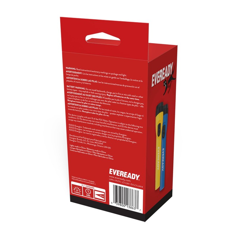 EVEREADY LED Flashlights (4-Pack), Bright Flashlights for Emergencies and Camping