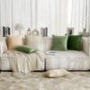 MIULEE Sage Green Velvet Throw Pillow Covers 20x20 Soft Decorative