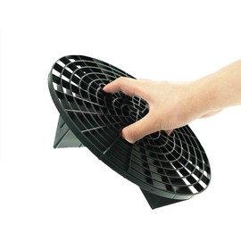 Auto-Plaza 2 Pack Car Wash Bucket Inserts - Black, Polypropylene, 23.5cm Diameter, Protects Paint from Scratches