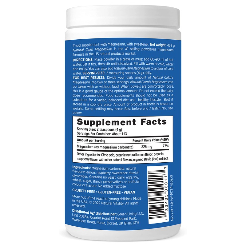 Natural Vitality Natural Calm - RLS - Restless Legs -