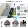 PoYang 17.7 inch Silicone Draining Mat for Kitchen Sink Splash