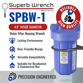 Superb Wrench SPBW-1 Heavy Duty Metal Water Filter Housing Wrench (4.8 inch Inside Diameter)