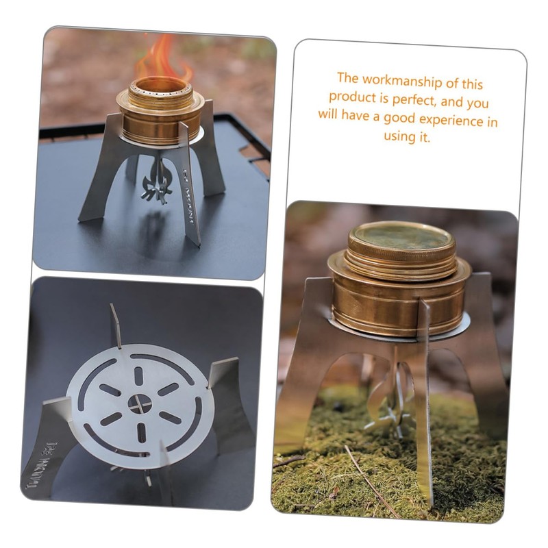 BESPORTBLE Camping Accessories Stainless Steel Stove Rack Portable Stove Holder