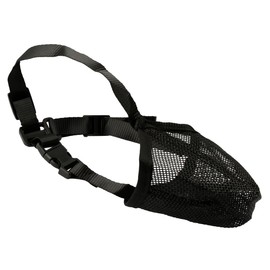 GLADFRESIT Dog Muzzle, Adjustable Breathable Mesh Muzzles, Dog Mouth Guard Cover Prevent Biting, Chewing and Licking for Small Medium Large Dogs (S)