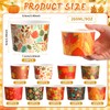 Yungyan 100 Pcs Fall Snack Cups 8 oz Disposable Ice