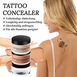 Clawrex Tattoo Concealer for Body, Tattoo Cover Waterproof, Scar Concealer, Long Lasting Body Cover Cream, Body Coverage Perfector for Body & Legs, Scar Concealer for Men and Women