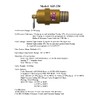 375 PSI BRASS SAFETY RELIEF POP OFF PRESSURE VALVE, COMPRESSOR,