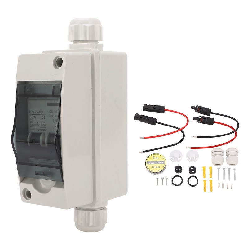 Dual Power RV Circuit Breaker with DIN Rail Enclosure Solar