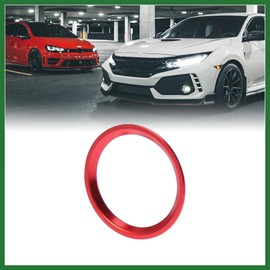Motoforti Car Engine Start Button Decorative Ring Push Switch Trim Ring Red Long-lasting