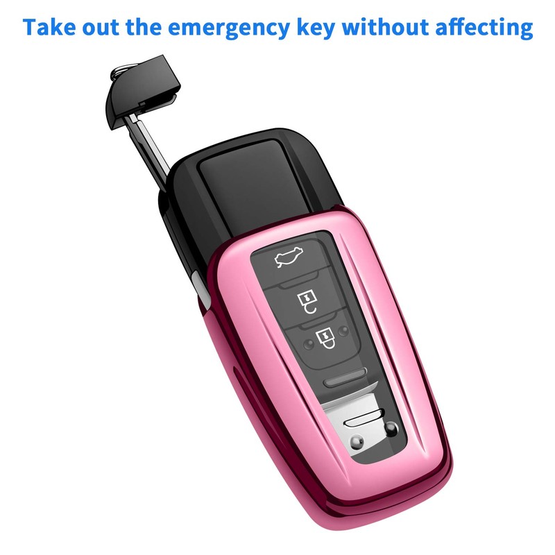 Autophone for Toyota Key Fob Cover with Keychain Soft TPU