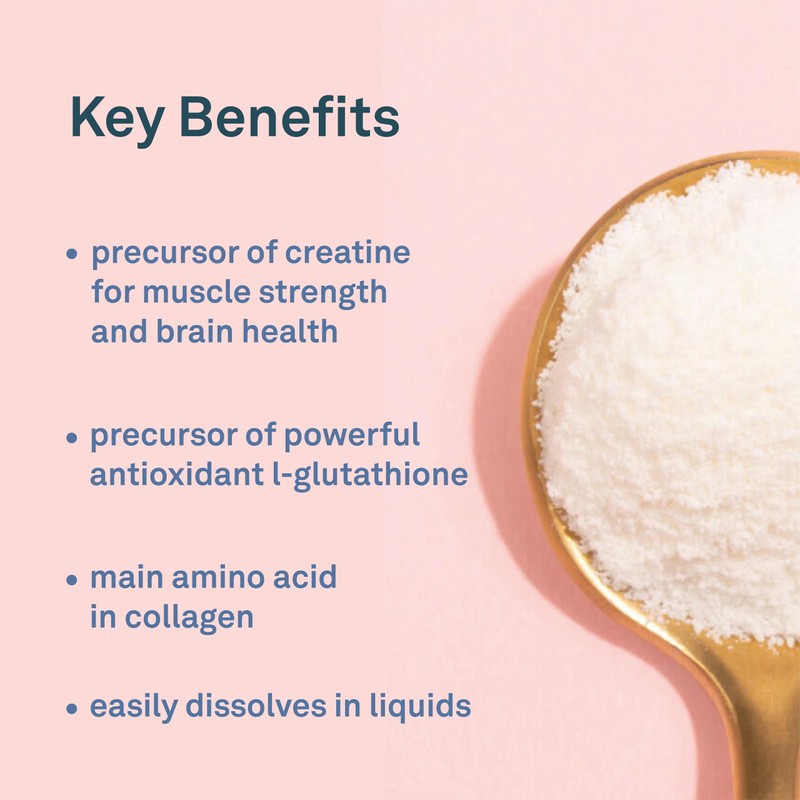 Organika Glycine Powder - Proteinogenic Amino Acid - Aids Protein
