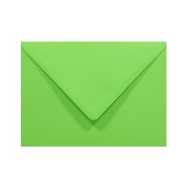 Netuno 50x green coloured envelopes DIN B6 125x175mm 4.92x6.89 inches 80gsm Rainbow gummed pointed flap no window for invitations wedding Christmas birthday greeting cards letters money photos voucher