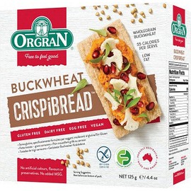 Orgran Crispibread Toasted Buckwheat GF 125g