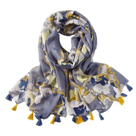 FAIRYGATE Scarf Gifts for Women Ladies Scarfs Gifts for Party Wedding Lightweight Soft Large Long Colourful Shawls with Tassel Scarf Women's Scarves & Wraps 68010