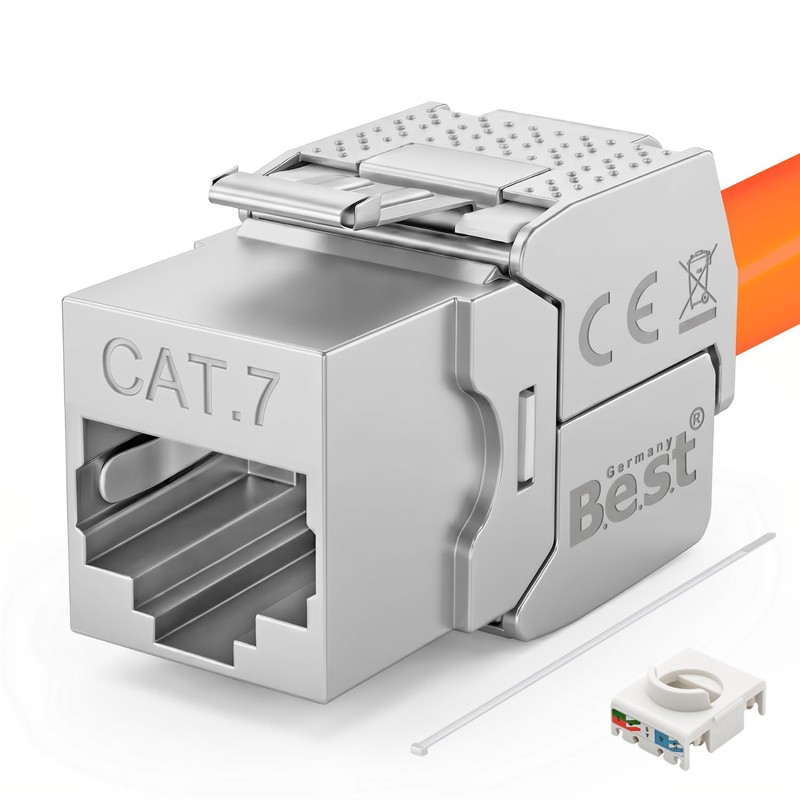 12x CAT 7 Keystone Network Module RJ45 - High Speed