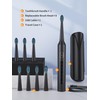 Sonic Electric Toothbrush, Equipped with 8 Replacement Brush Heads, a