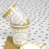 Unique Party 49586 - 9oz Golden Birthday Paper Cups, Pack