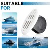 FARBIN Stainless Steel Boat Horn, 12V Marine Horn, Drop‑in Hidden