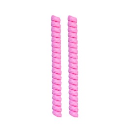 FeetPeople Curly Shoelaces, 1 Pair, Neon Pink