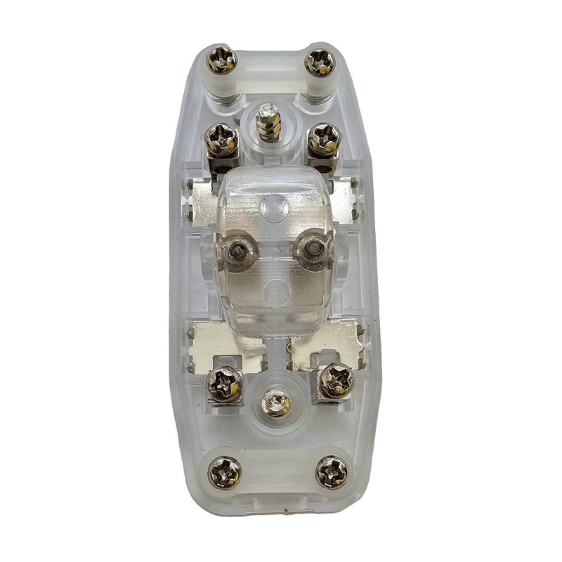 Lamp Switch, Intermediate Switch Transparent with Strain Relief and Screw