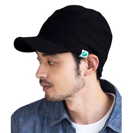 Nakota Sweatshirt Fabric Work Cap, Unisex Hat, Large Sized, Big, Deep, Spring/Fall/Winter, Outdoor, Plain Fabric, Men’s, Women’s, black (black 19-3911tcx),