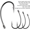 200PCS Carp Fishing Hooks Curve Shank Barbed and Barbless Carp